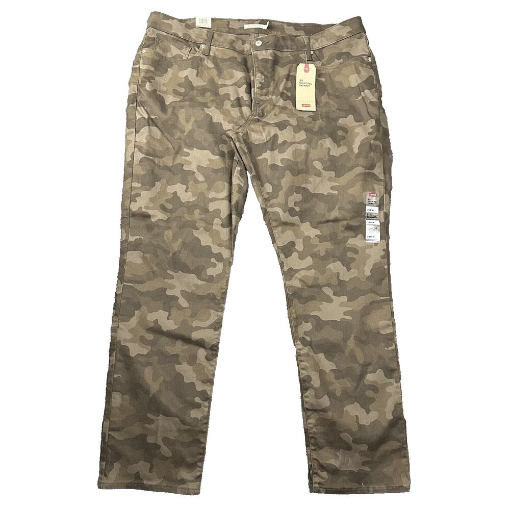 Levi's 311 Shaping Skinny Jeans Women's Size 24WM Slimming Brown Camo NWT